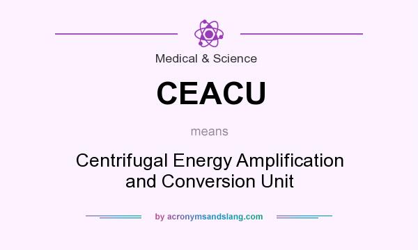 What does CEACU mean? It stands for Centrifugal Energy Amplification and Conversion Unit