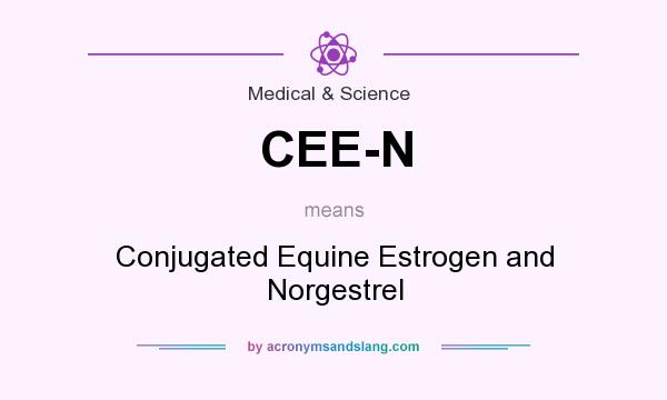 What does CEE-N mean? It stands for Conjugated Equine Estrogen and Norgestrel