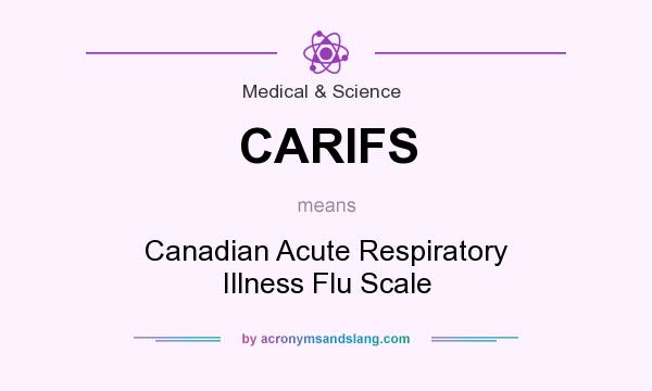 What does CARIFS mean? It stands for Canadian Acute Respiratory Illness Flu Scale