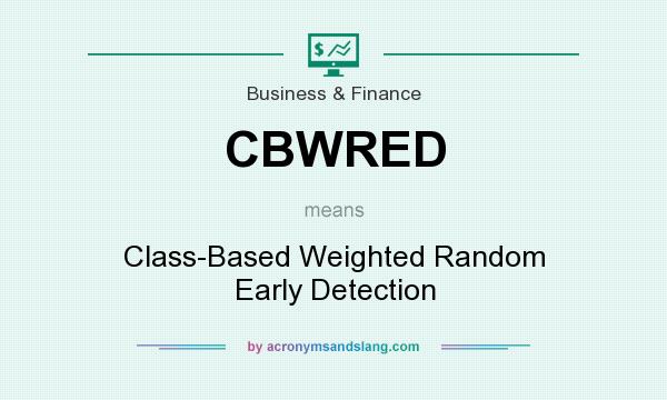 What does CBWRED mean? It stands for Class-Based Weighted Random Early Detection