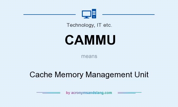 What does CAMMU mean? It stands for Cache Memory Management Unit