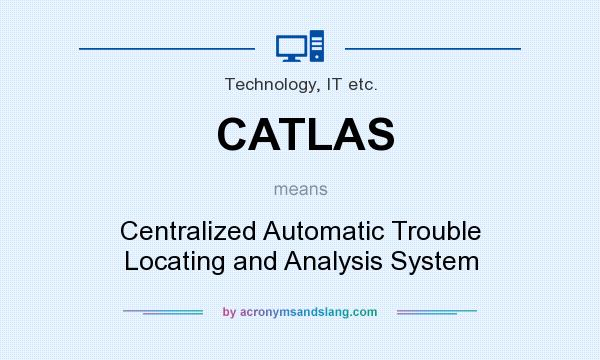 What does CATLAS mean? It stands for Centralized Automatic Trouble Locating and Analysis System