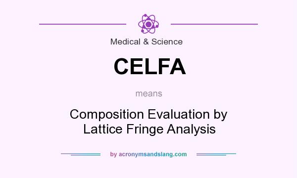 What does CELFA mean? It stands for Composition Evaluation by Lattice Fringe Analysis