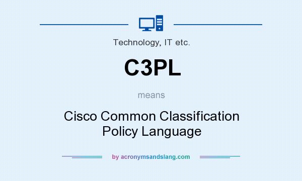 What does C3PL mean? It stands for Cisco Common Classification Policy Language