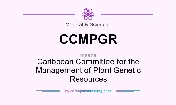 What does CCMPGR mean? It stands for Caribbean Committee for the Management of Plant Genetic Resources