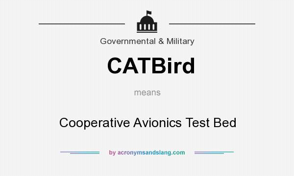 What does CATBird mean? It stands for Cooperative Avionics Test Bed
