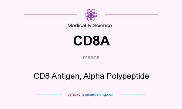 What does CD8A mean? It stands for CD8 Antigen, Alpha Polypeptide
