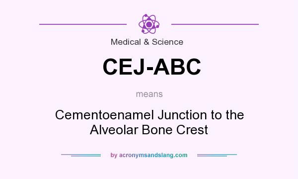 What does CEJ-ABC mean? It stands for Cementoenamel Junction to the Alveolar Bone Crest