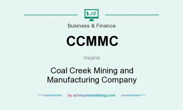 What does CCMMC mean? It stands for Coal Creek Mining and Manufacturing Company