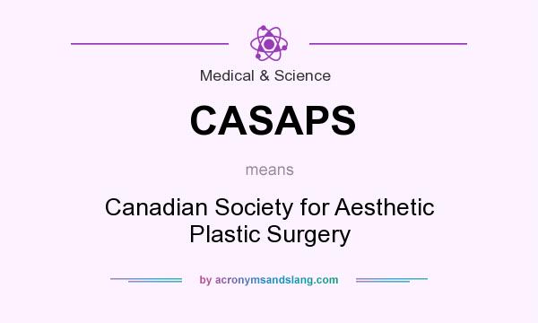 What does CASAPS mean? It stands for Canadian Society for Aesthetic Plastic Surgery
