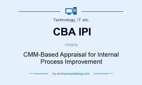 What does CBA IPI mean? It stands for CMM-Based Appraisal for Internal Process Improvement