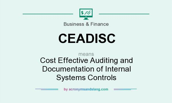 What does CEADISC mean? It stands for Cost Effective Auditing and Documentation of Internal Systems Controls