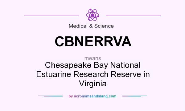 What does CBNERRVA mean? It stands for Chesapeake Bay National Estuarine Research Reserve in Virginia