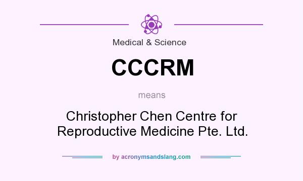 What does CCCRM mean? It stands for Christopher Chen Centre for Reproductive Medicine Pte. Ltd.