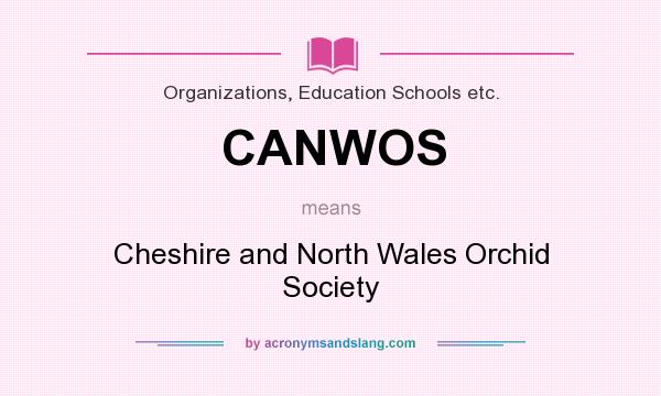 What does CANWOS mean? It stands for Cheshire and North Wales Orchid Society