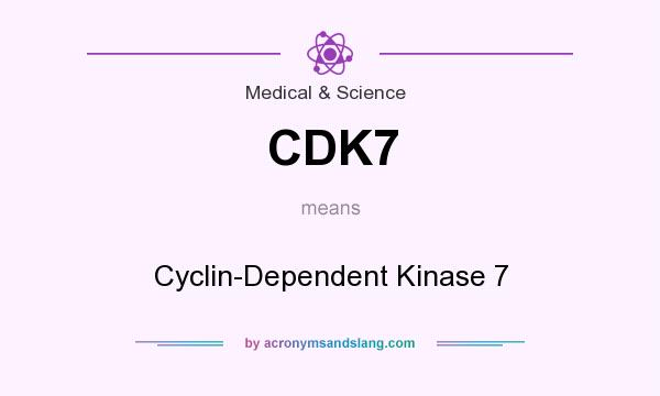 What does CDK7 mean? It stands for Cyclin-Dependent Kinase 7