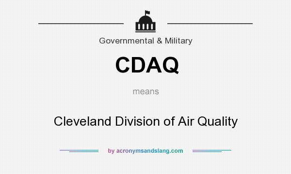 What does CDAQ mean? It stands for Cleveland Division of Air Quality