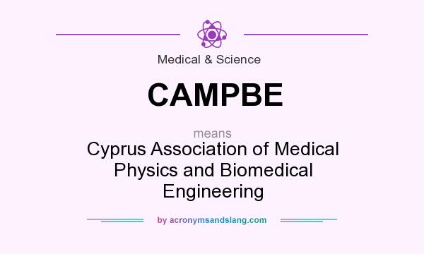 What does CAMPBE mean? It stands for Cyprus Association of Medical Physics and Biomedical Engineering