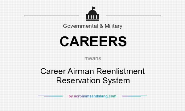 What does CAREERS mean? It stands for Career Airman Reenlistment Reservation System