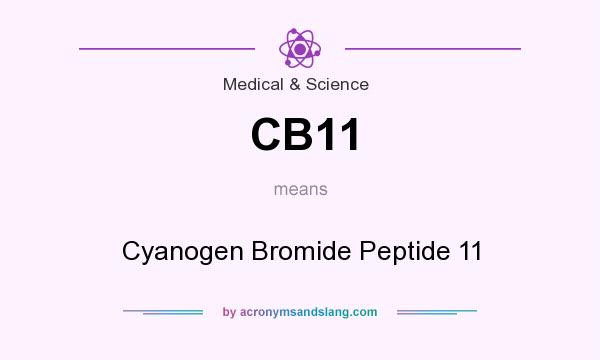 What does CB11 mean? It stands for Cyanogen Bromide Peptide 11