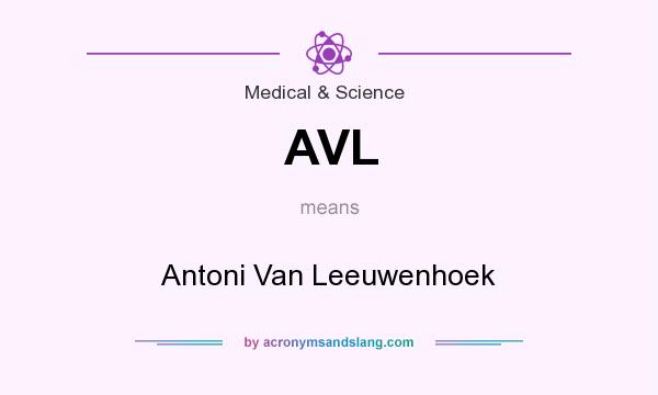 What does AVL mean? It stands for Antoni Van Leeuwenhoek