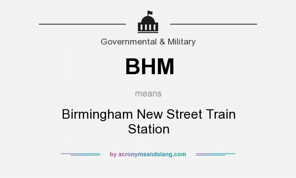 What does BHM mean? It stands for Birmingham New Street Train Station