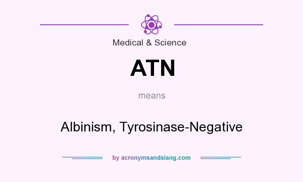 What does ATN mean? It stands for Albinism, Tyrosinase-Negative