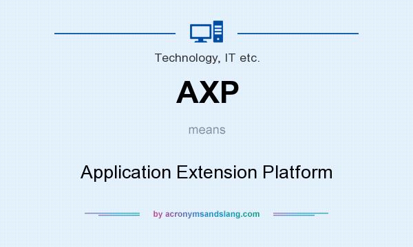 What does AXP mean? It stands for Application Extension Platform