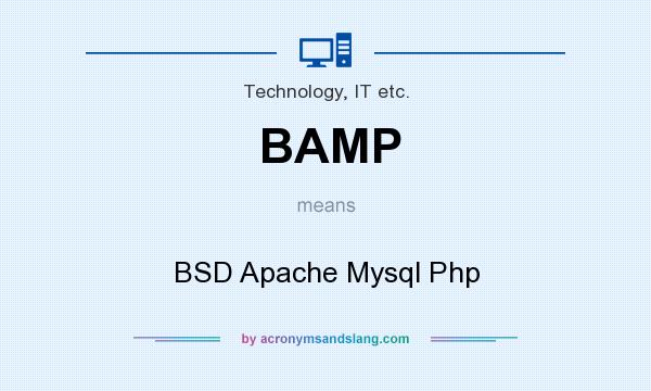 What does BAMP mean? It stands for BSD Apache Mysql Php