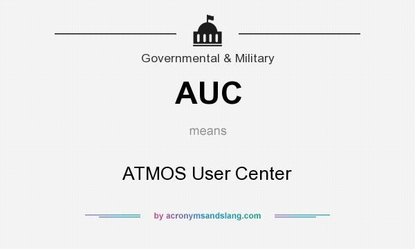 What does AUC mean? It stands for ATMOS User Center