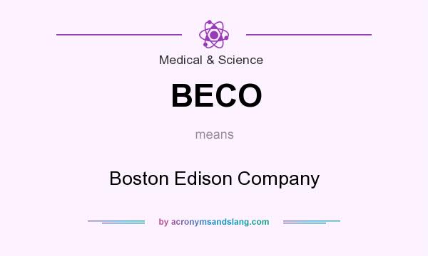 What does BECO mean? It stands for Boston Edison Company