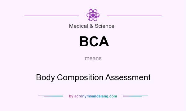What does BCA mean? It stands for Body Composition Assessment