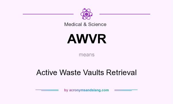 What does AWVR mean? It stands for Active Waste Vaults Retrieval