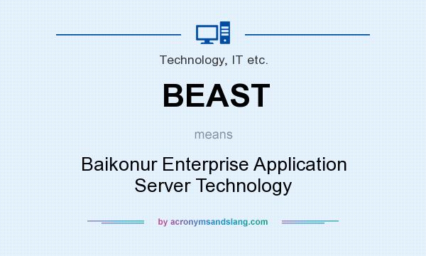 What does BEAST mean? It stands for Baikonur Enterprise Application Server Technology