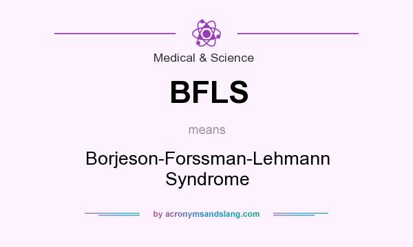 What does BFLS mean? It stands for Borjeson-Forssman-Lehmann Syndrome