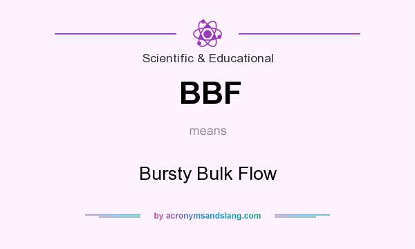 What does BBF mean? It stands for Bursty Bulk Flow
