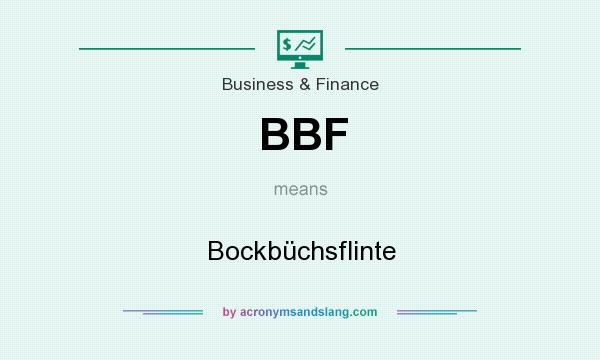 What does BBF mean? It stands for Bockbüchsflinte