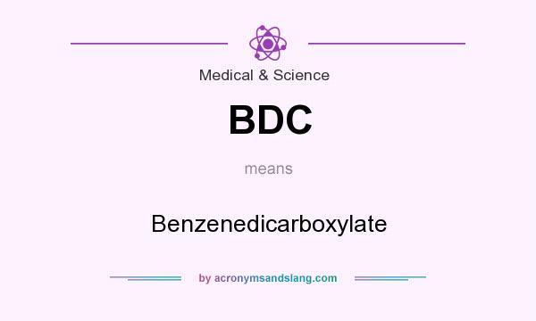 What does BDC mean? It stands for Benzenedicarboxylate