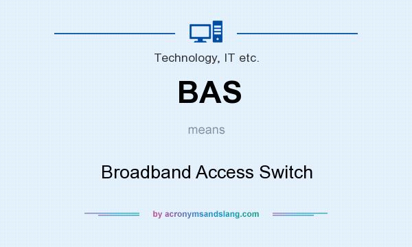 What does BAS mean? It stands for Broadband Access Switch