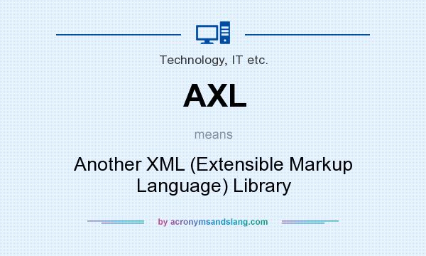 What does AXL mean? It stands for Another XML (Extensible Markup Language) Library
