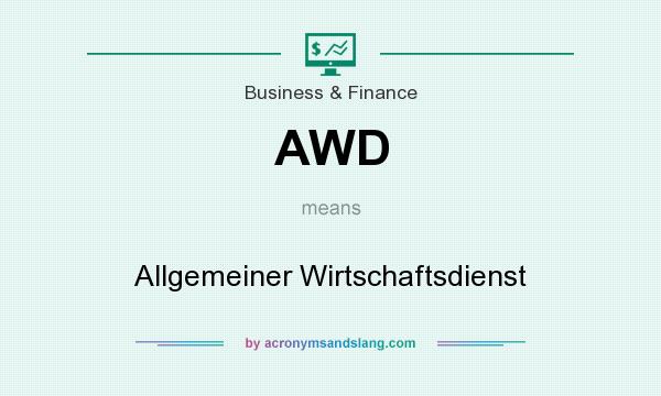 What does AWD mean? It stands for Allgemeiner Wirtschaftsdienst