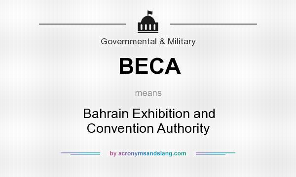 What does BECA mean? It stands for Bahrain Exhibition and Convention Authority