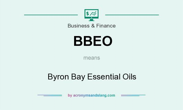 What does BBEO mean? It stands for Byron Bay Essential Oils