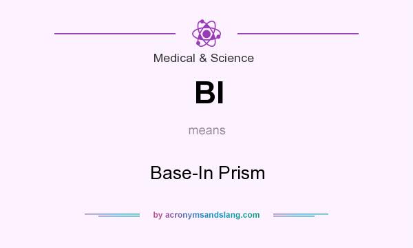 What does BI mean? It stands for Base-In Prism