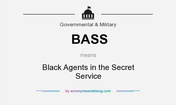 What does BASS mean? It stands for Black Agents in the Secret Service