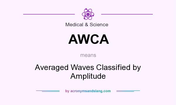 What does AWCA mean? It stands for Averaged Waves Classified by Amplitude