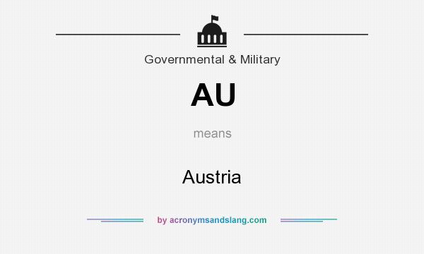 What does AU mean? It stands for Austria
