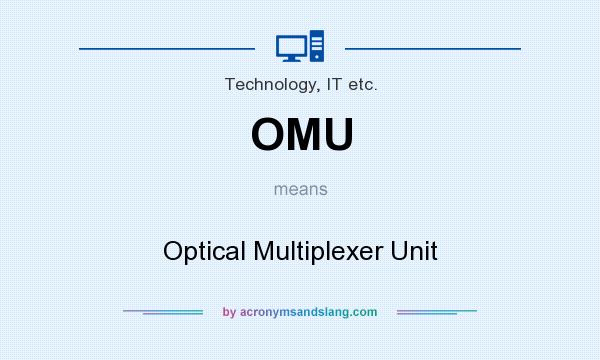 What does OMU mean? It stands for Optical Multiplexer Unit