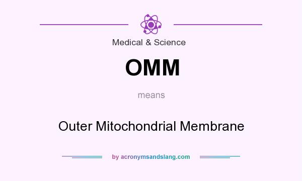 What does OMM mean? It stands for Outer Mitochondrial Membrane