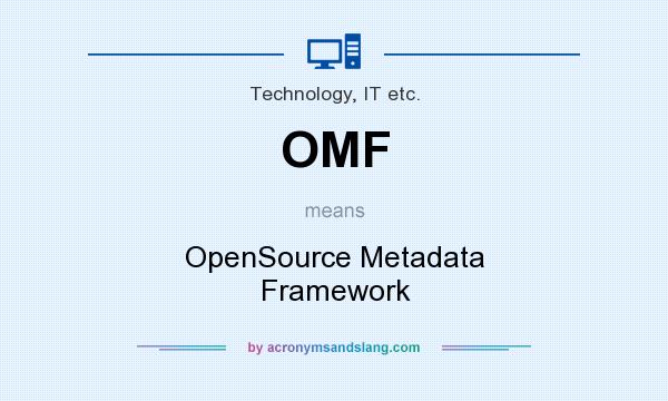 What does OMF mean? It stands for OpenSource Metadata Framework